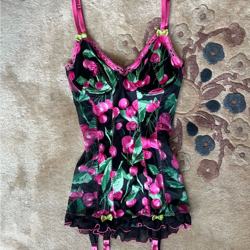 Victoria’s Secret top! Cherries corset